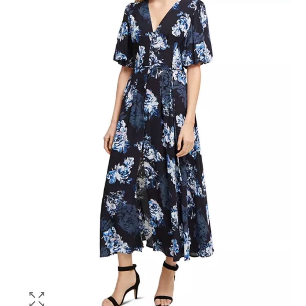 French Connection Navy Floral Maxi Dress